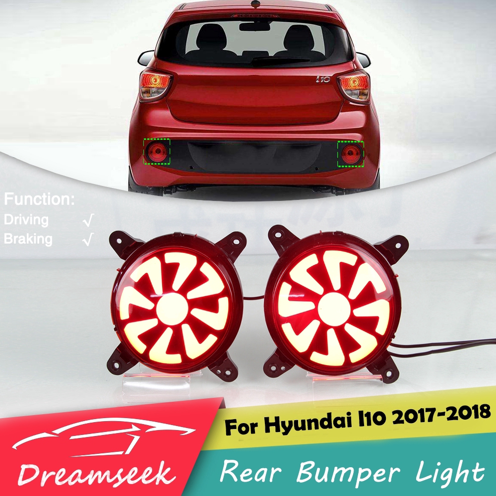 Đèn Led Tròn Gắn Đuôi Xe Hyundai Grand I10 I10X 2017 2018