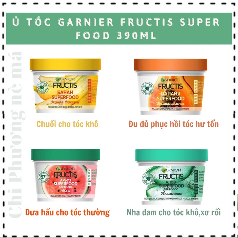 Ủ tóc phục hổi Garnier 390ml