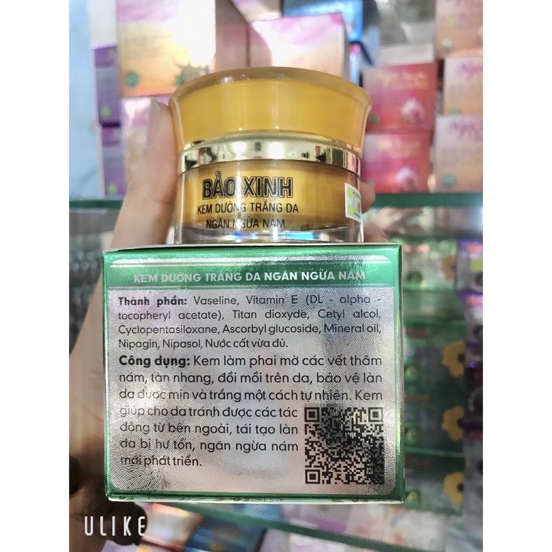 kem bảo xinh (xanh lá ) trắng da ngăn ngừa nám 20g [ chuẩn hàng 100%]