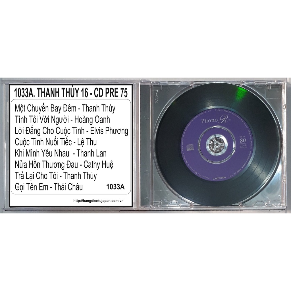 BỘ 4 CD THANH THÚY - CD PRE 75 ( 1032A - 1033B )