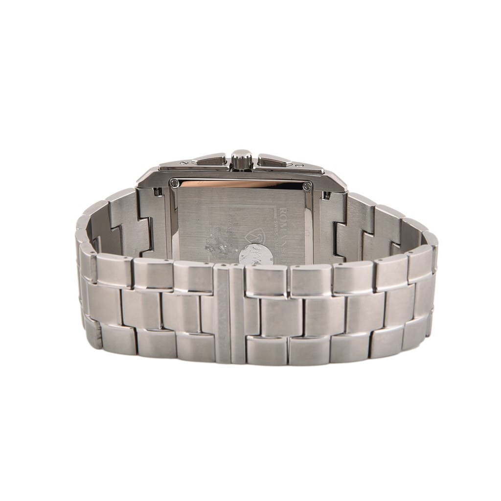 Đồng hồ nam Romanson Man Watch TM2629FMWWH máy Thụy Sĩ mặt kính chống va đập, chống nước, dây thép cao cấp chính hãng