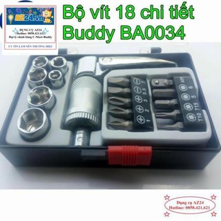 Bộ vít 18 chi tiết buddy ba0034 rẻ nhất thị trường