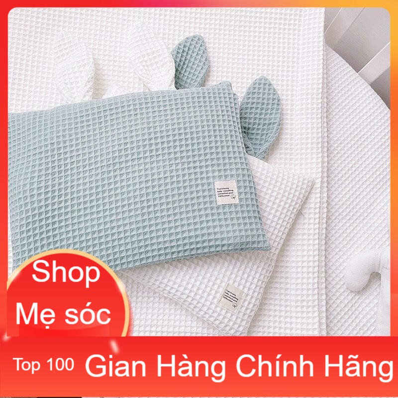 HÀNG CAO CẤP - GỐI SƠ SINH TAI THỎ XUẤT HÀN - KÍCH THƯỚC 23*34CM