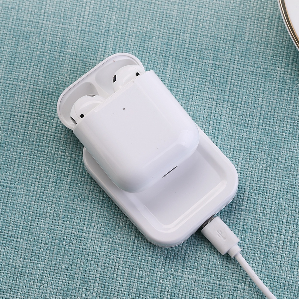 Sạc ko dây smart 2 Trong 1 Bluetooth 3w/7.5w Cho tai nghe ko dây táo 2/3