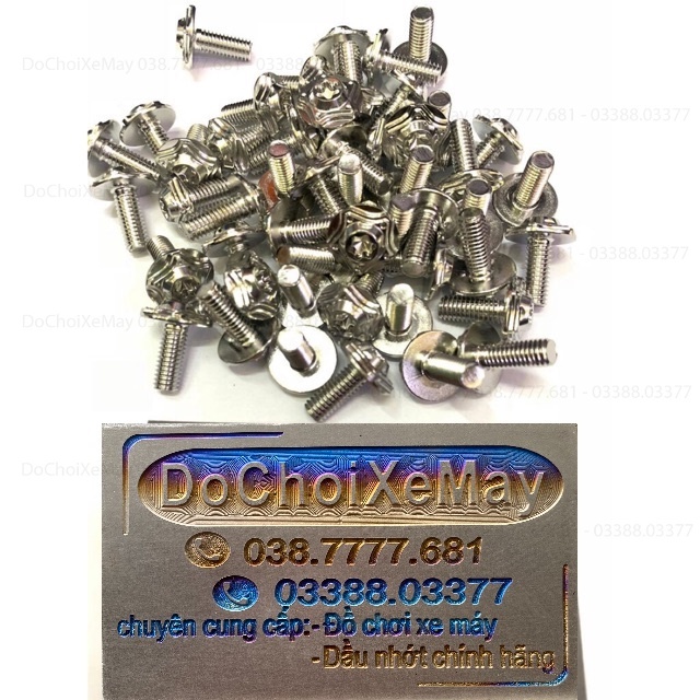 Ốc Salaya 5li15 , 6li10 6li15 6li20 , 8li20 8li25 Dù Phay chuẩn Inox 304 . DoChoiXeMay