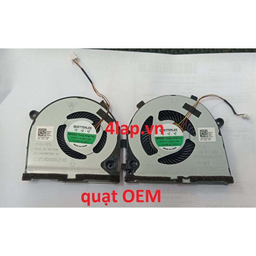 Quạt tản nhiệt CPU laptop Dell Gaming G3-3579 3779 G5 15 5587 G3-3771