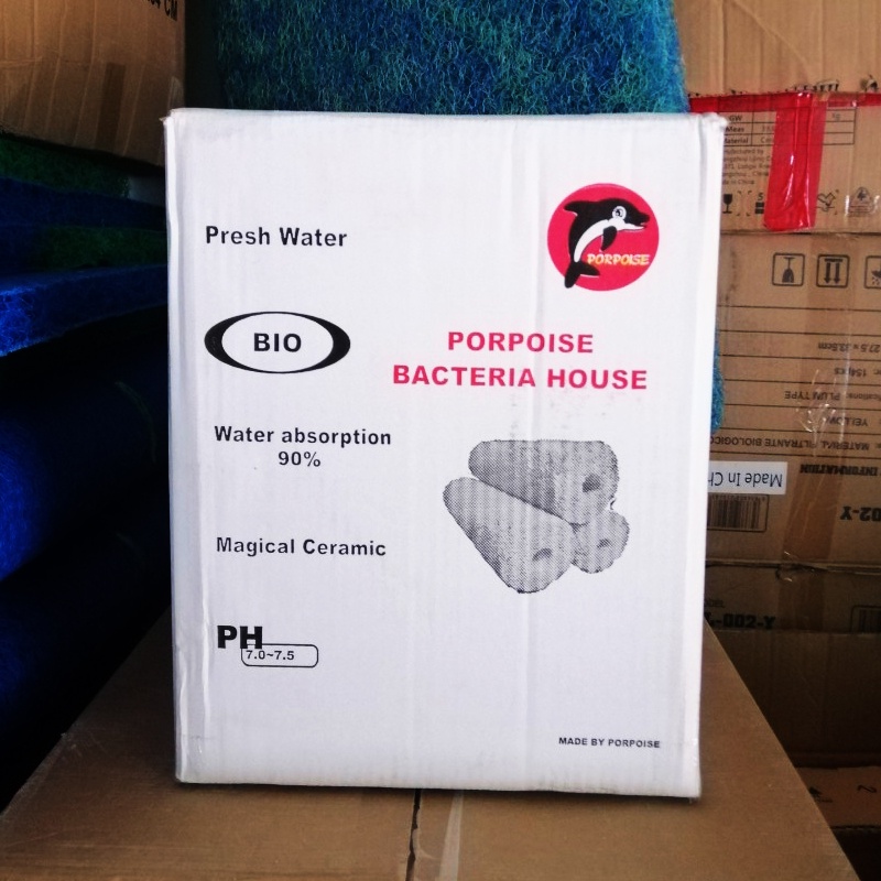 SỨ THANH TRÒN BACTERIA  HOUSE👌VẬT LIỆU LỌC HỒ CÁ👌KÍCH THƯỚT 5cm x 16cm