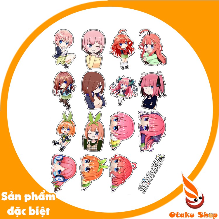 hình dán sticker anime Gotoubun no Hanayome - Nhà có năm nàng dâu