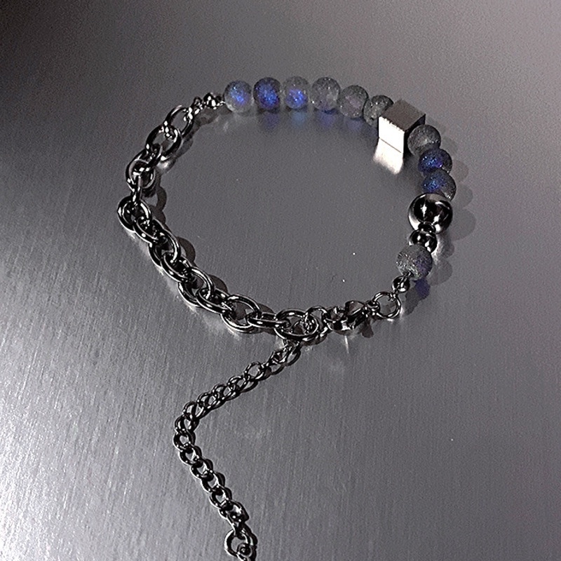 Vòng Tay Đính Hạt Hình Ngôi Sao Phong Cách hip hop Thời Trang Mới Cao Cấp Dành Cho Nam Nữ