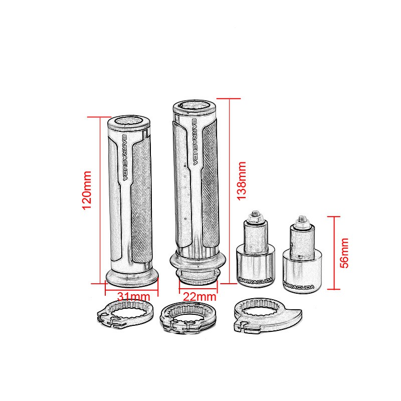 Bao Tay Barracuda Full Gù Kèm Ống Ga - Hàng Loại 1