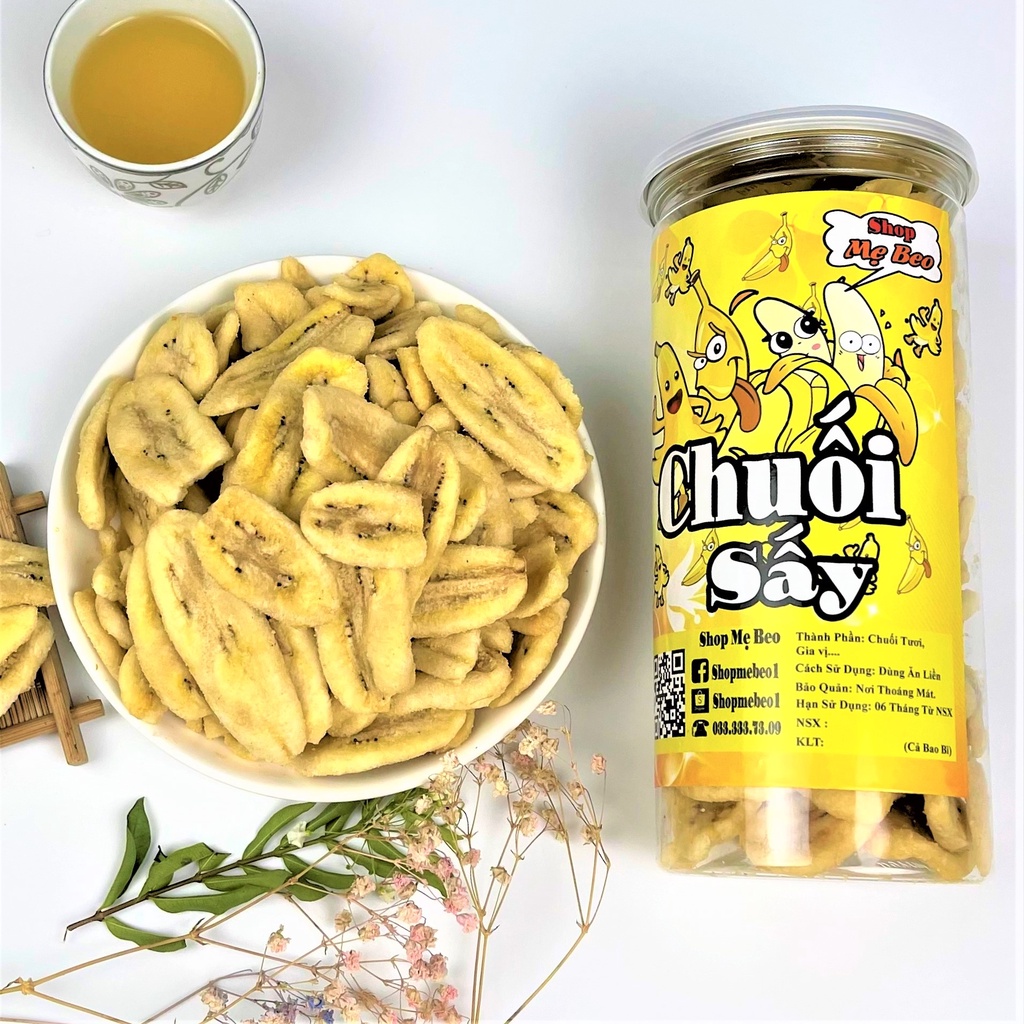 Chuối sấy giòn Đà Lạt 300gr cực ngon