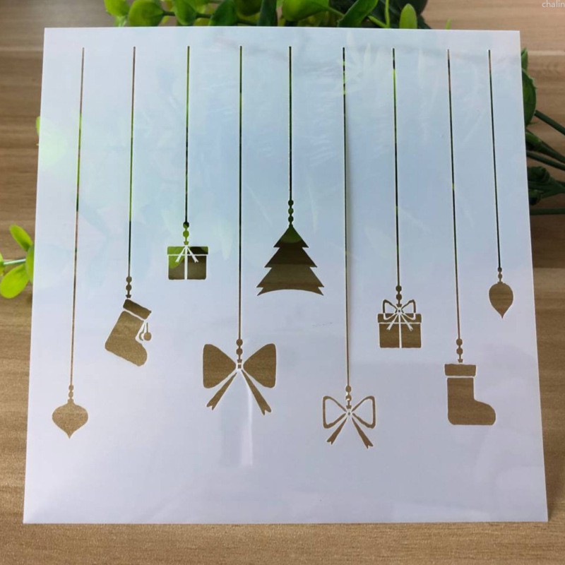 Bộ 6 Khuôn Cắt In Nổi Dùng Làm Scrapbook Theo Phong Cách Giáng Sinh