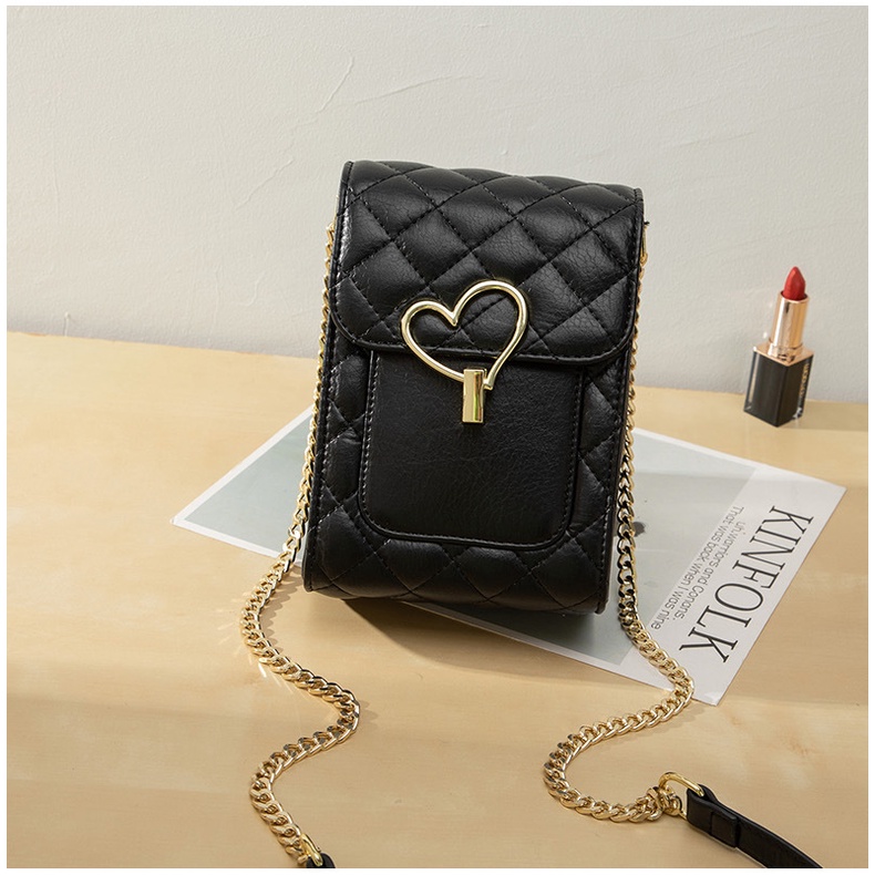 Túi Xách Nữ Xinh Đeo Chéo Túi Đựng Điện Thoại Khóa Trái Tim Superbag668 257