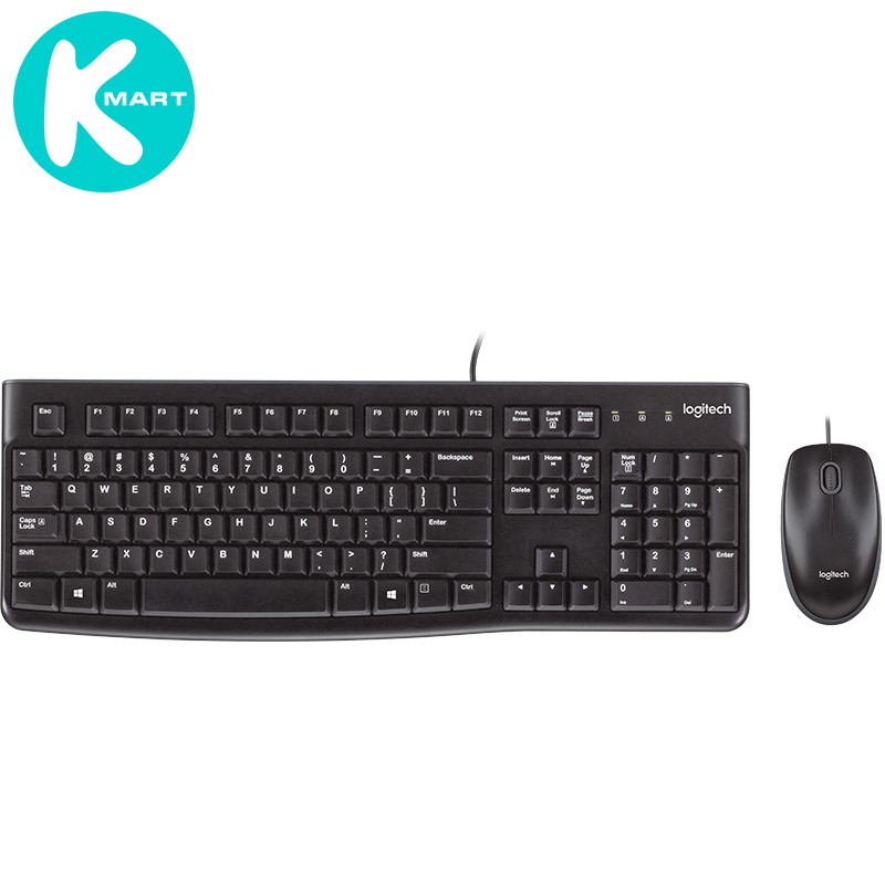 Bộ Bàn phím Và Chuột Có Dây Logitech MK120 - Hàng Chính Hãng