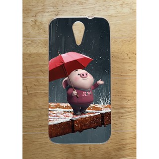 Ốp Lưng HTC 620 (Dẻo) - Hình Gấu Thỏ Heo