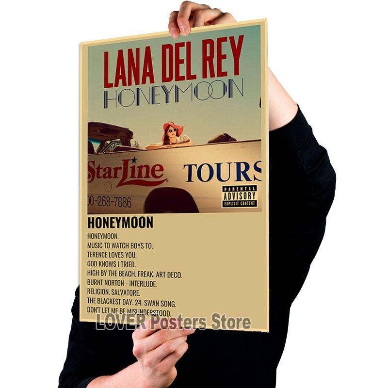 Poster Dán Tường Trang Trí In Hình Ca Sĩ Lana Del Rey Pop