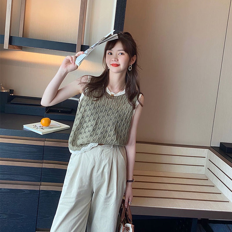 Áo kiểu IELGY chống nắng ngắn lưng phong cách ngọt ngào dành cho nữ