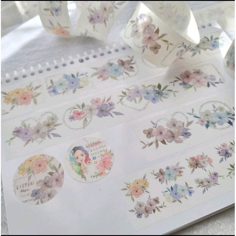Krisna.room ♡ Hãng Peipan- 1 chu kì cuộn băng dán hoa Hana 3