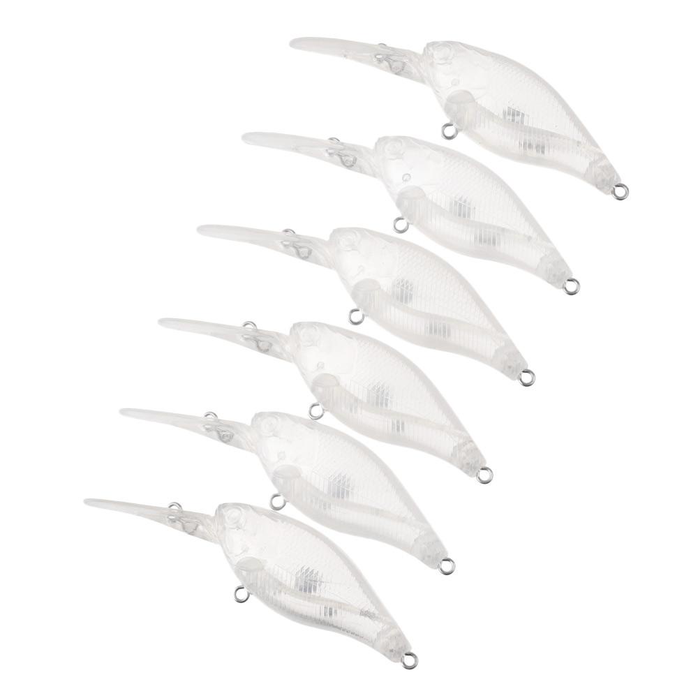 MUVAKO Set 10 Mồi Câu Cá Giả Trong Suốt Chuyên Dụng