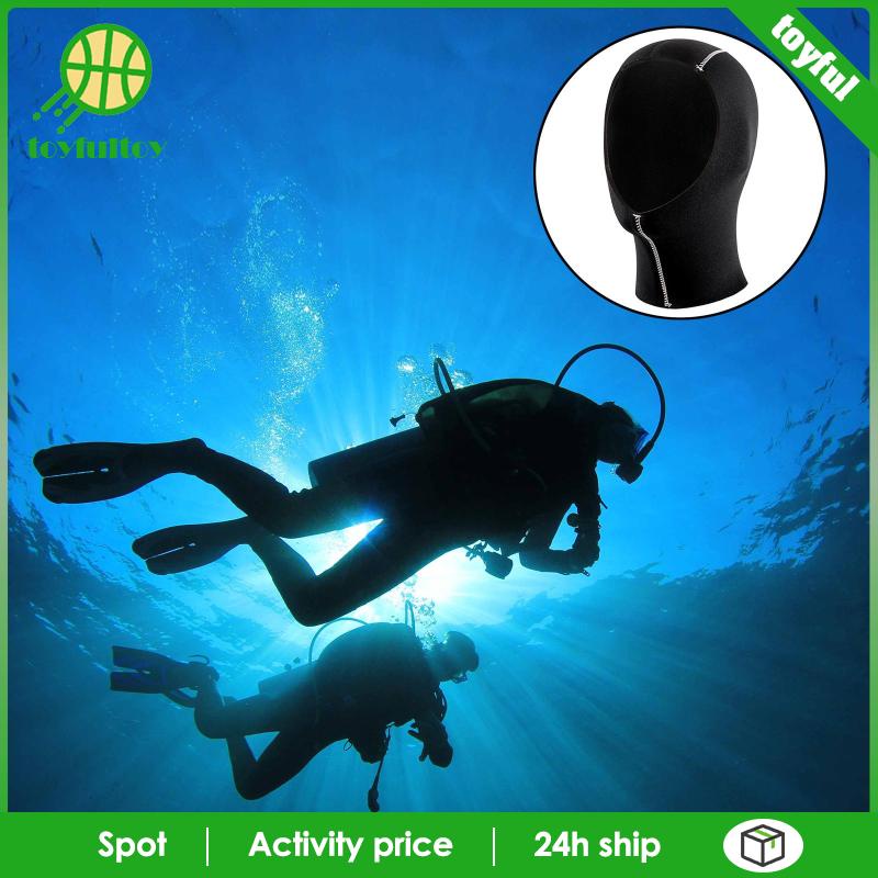 [Toyfulcabin] Mũ Trùm Đầu Giữ Nhiệt Co Giãn Bằng Cao Su Tổng Hợp Dùng Khi Lặn Dưới Nước