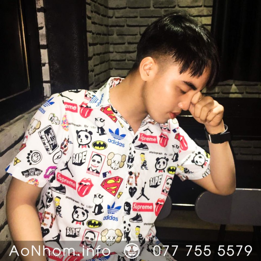 Áo Sơ Mi Đi Biển Vải Mềm Mát Có Đủ Size  - Logo, Stickers, Doremon | BigBuy360 - bigbuy360.vn