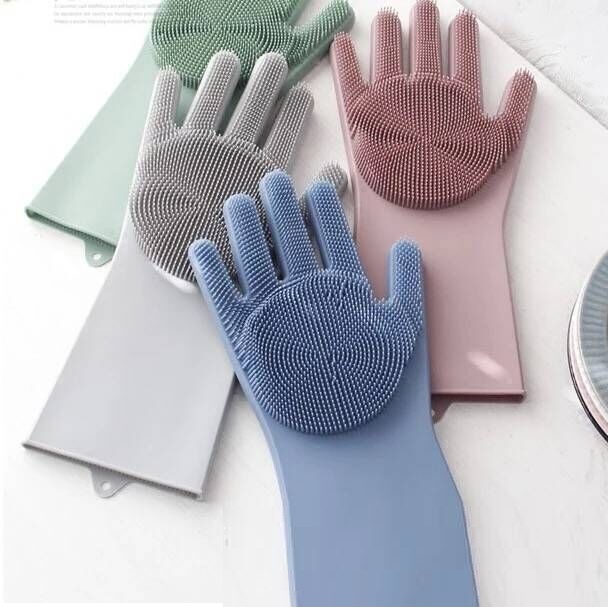 Găng Tay Silicon Rửa Bát Tạo Bọt Thông Minh Đa Năng