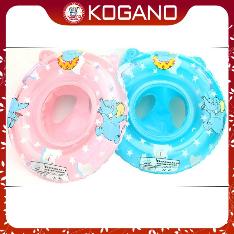 Phao Bơi Cho Bé KOGANO Phao Bơi Trẻ Em Xỏ Chân Chống Lật An Toàn Bơi Lội Họa Tiết Voi SS-001266