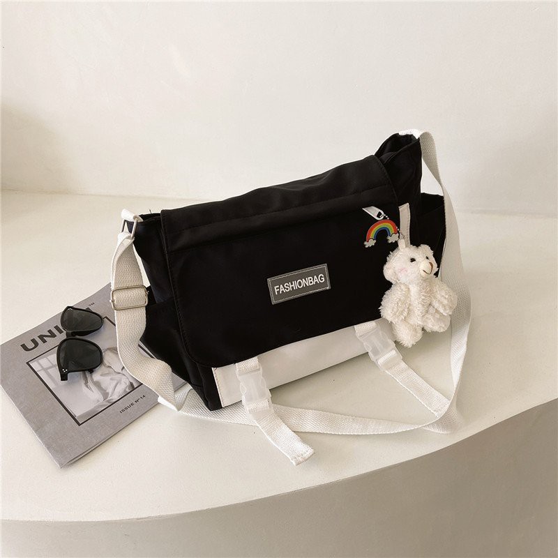 Túi đeo chéo đi học nữ CHEN, tui tote bag vải canvas đựng sách vở a4 laptop phong cách unisex TX10