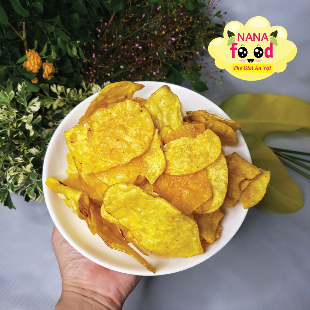 Khoai lang sấy mật ong, khoai lang sấy NaNaFood túi 500gr - thơm ngon ròn rụm - đặc sản Đà Lạt