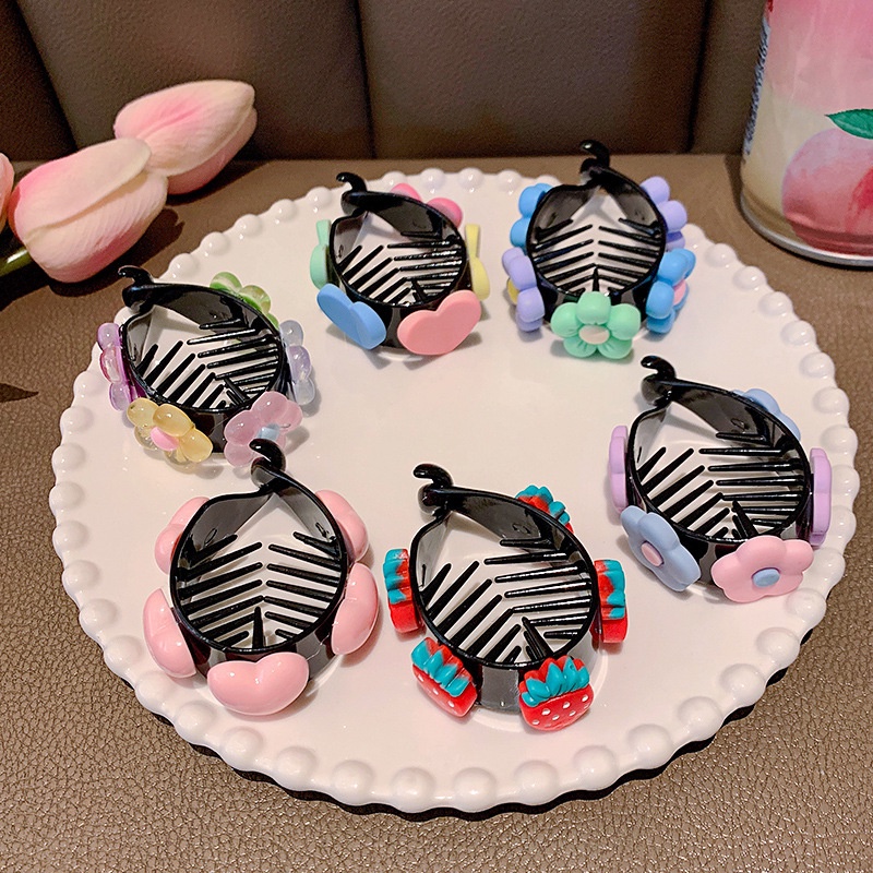 Kẹp Tóc Đuôi Ngựa Cố Định Hình Cá Mập Thời Trang Mùa Hè Cho Bé Gái