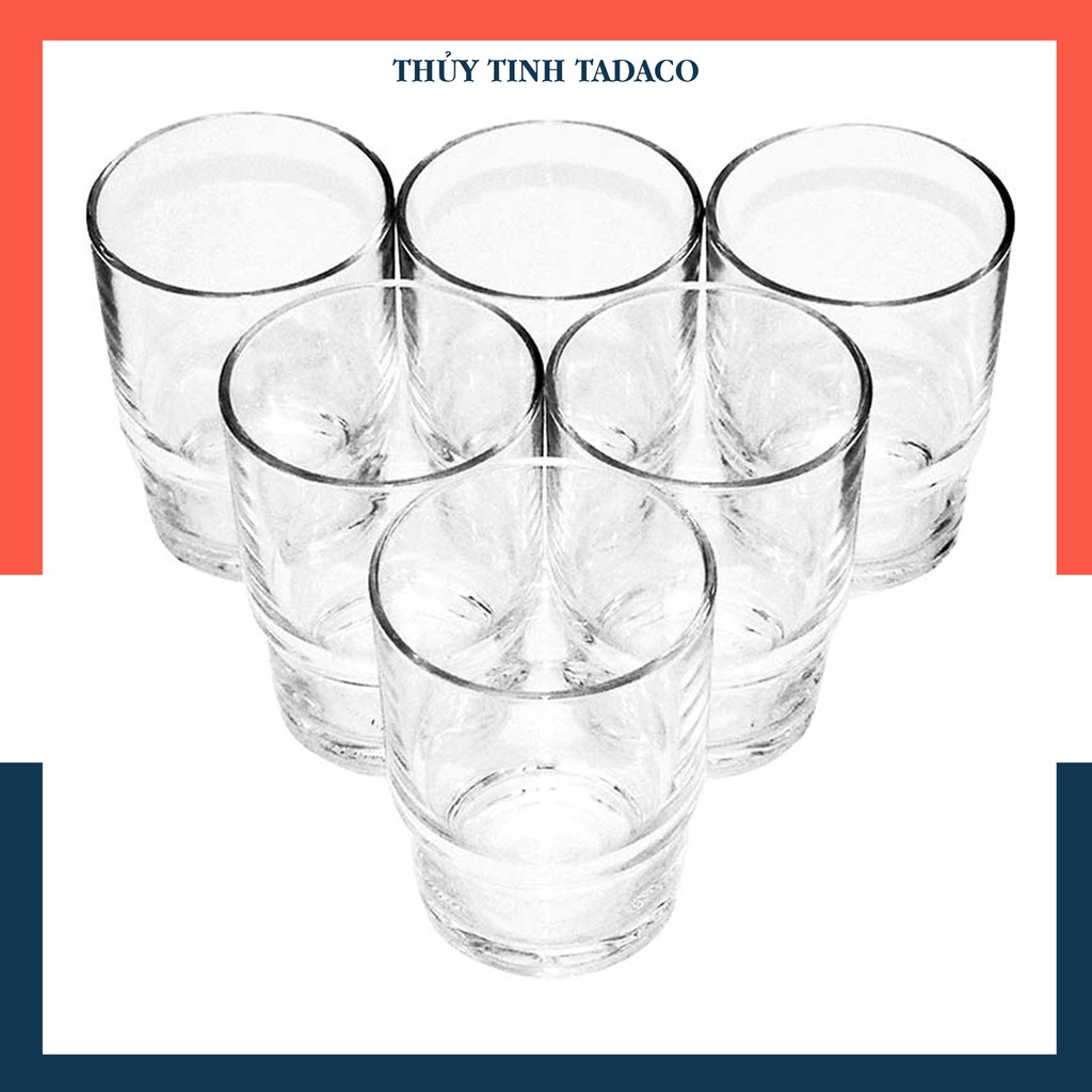 | COMBO 6 | Ly thủy tinh 2 tầng 240ml nhập khẩu THÁI LAN
