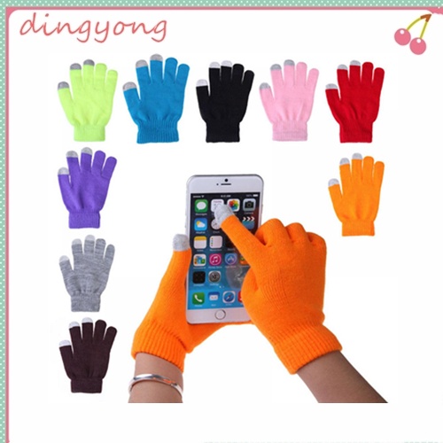 Găng tay cảm ứng cực ấm áp với chất liệu len dệt kim