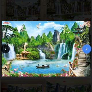 Tranh 3D 2 mặt dán trang trí cửa kính