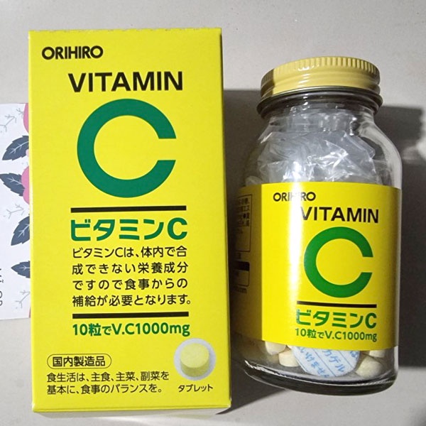 [Hỏa tốc HCM] Viên uống bổ sung Vitamin C Orihiro 300 viên nội địa Nhật Bản