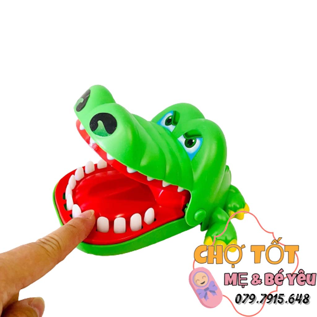 [CỠ LỚN] Đồ chơi khám răng cá sấu cắn tay vui nhộn dành cho bé giải trí giúp phát triển khả năng phản xạ cho bé