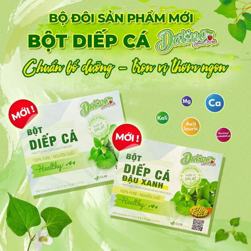 Bột diếp cá nguyên chất DATINO 15 gói/bịch Glam Beautique