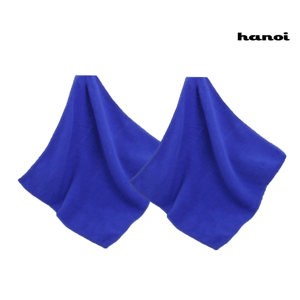 Set 2 khăn lau vải sợi nhỏ 25x25cm chuyên dụng làm sạch xe ô tô/ nhà cửa