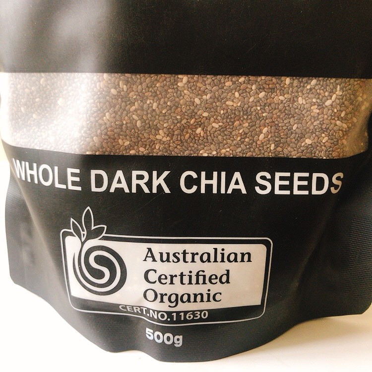 Hạt Chia Úc Organic Black Bag Seeds Túi Đen 500gr Hàng Nhập Khẩu Cao Cấp - Tặng Kèm Công Thức Chế Biến