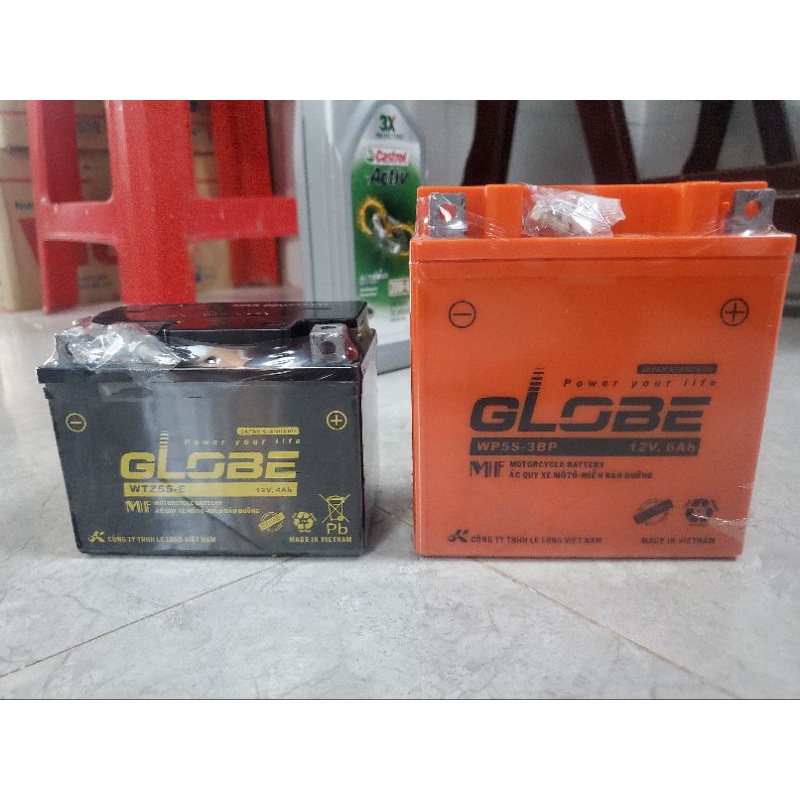 Bình ắc quy Globe 12v 6Ah Bảo hành 1 năm