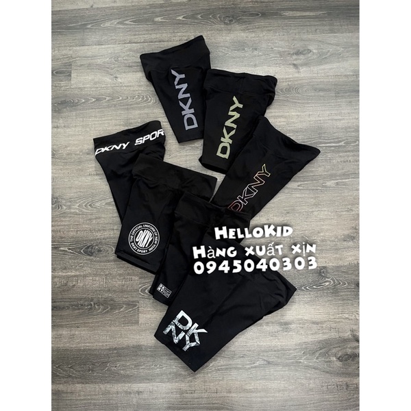 quần legging đen (màu chữ ngẫu nhiên)