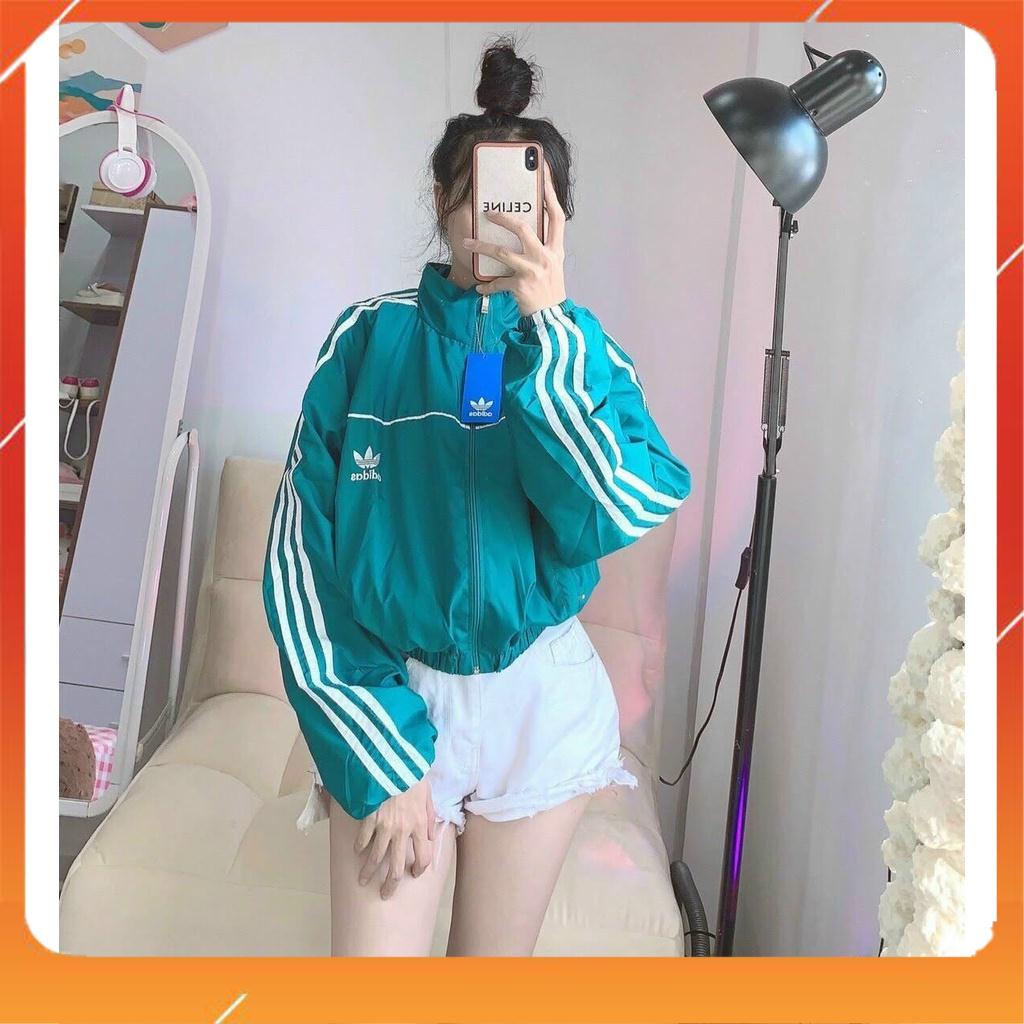 Áo khoác DÙ thêu chữ adddd 3 sọc tay 💟