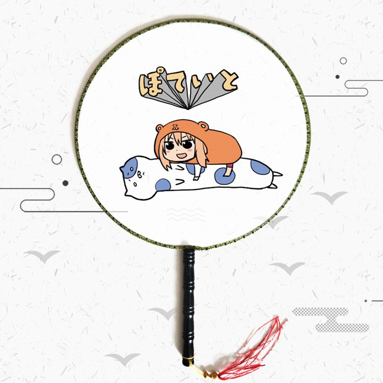 Quạt tròn cổ trang Himouto! Umaru-chan Cô em gái hai mặt anime cầm tay