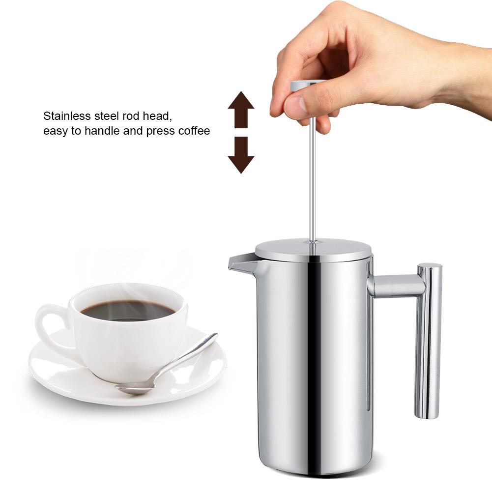 Bình Pha Cà Phê Kiểu Pháp Bằng Thép Không Gỉ