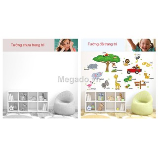 Decal vườn thú vui vẻ B187