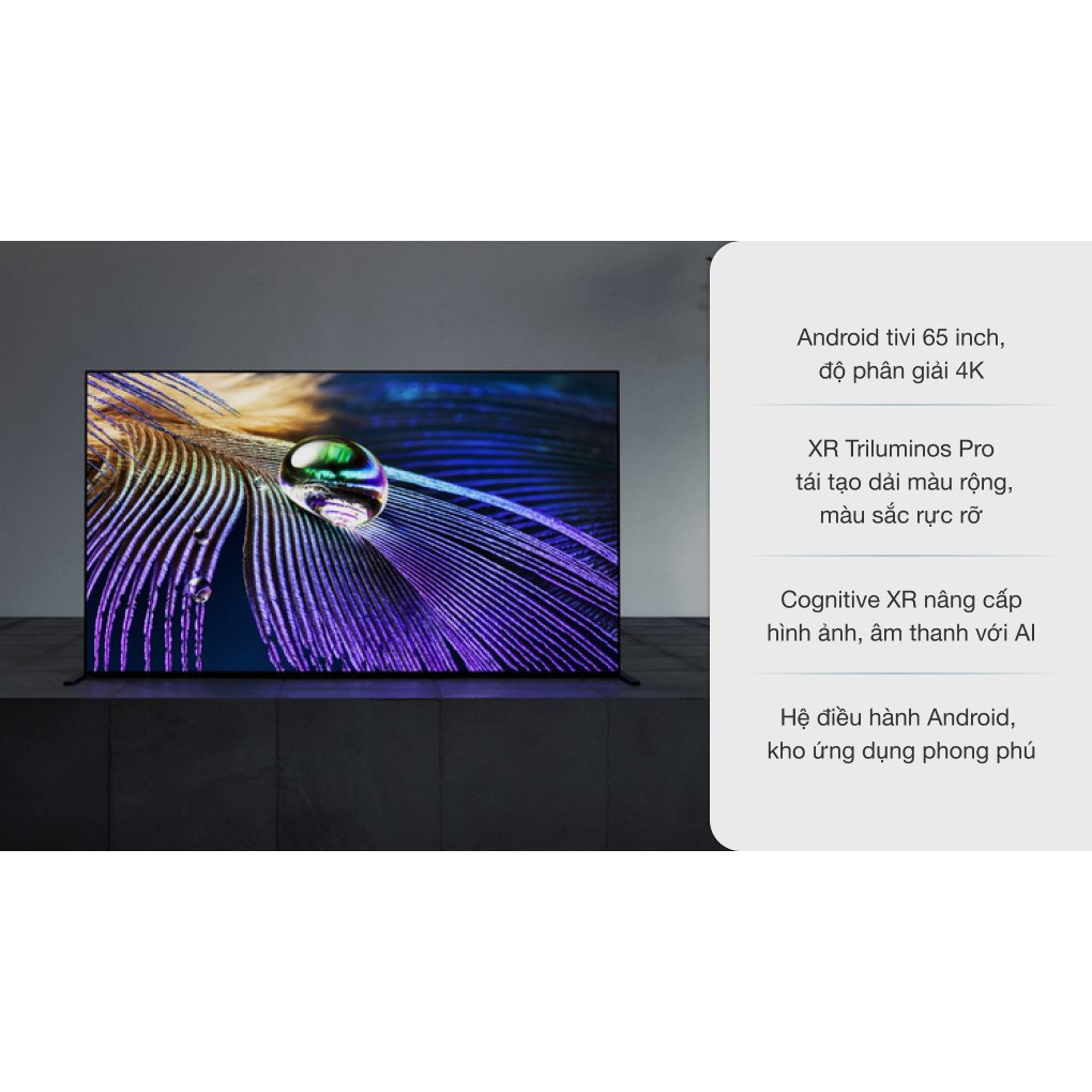 Android Tivi OLED Sony 4K 65 inch XR-65A90J (Miễn phí giao tại HCM-ngoài tỉnh liên hệ shop)