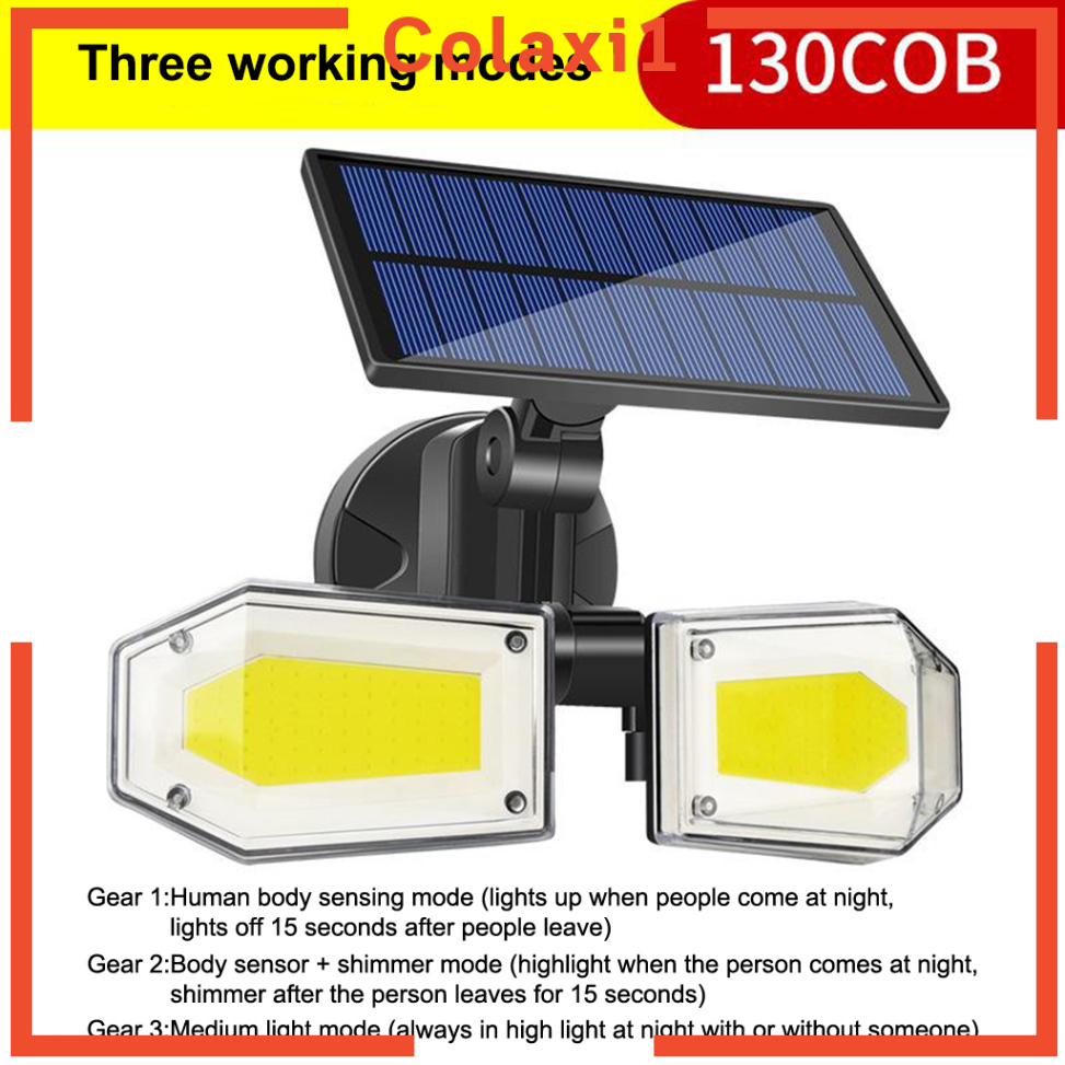 Đèn Led An Ninh Gắn Tường Chống Nước 1 Năng Lượng Mặt Trời