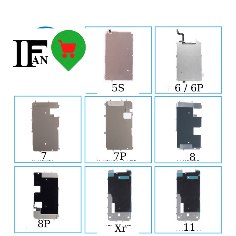 Nẹp Sắt Màn Hình Điện Thoại Táo 6/6S/6SP/7/7P/8/8P/Xr/11