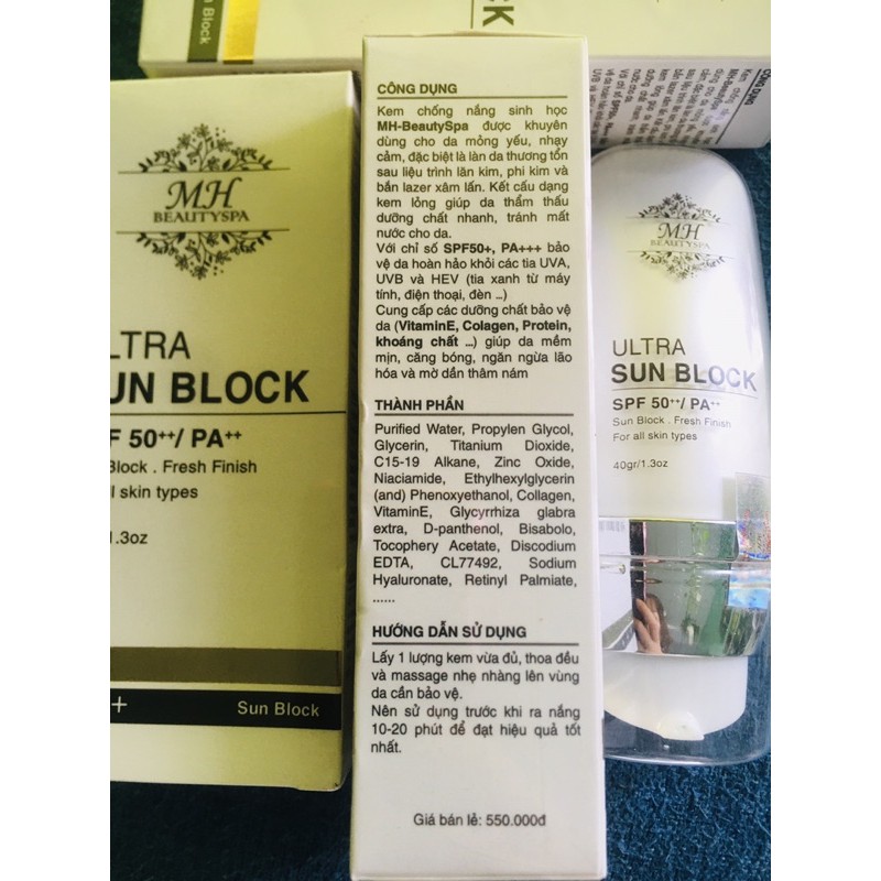 Chống nắng sinh học UlTRA SUN BLOCK SPF 50++\PA++ 40gr | BigBuy360 - bigbuy360.vn