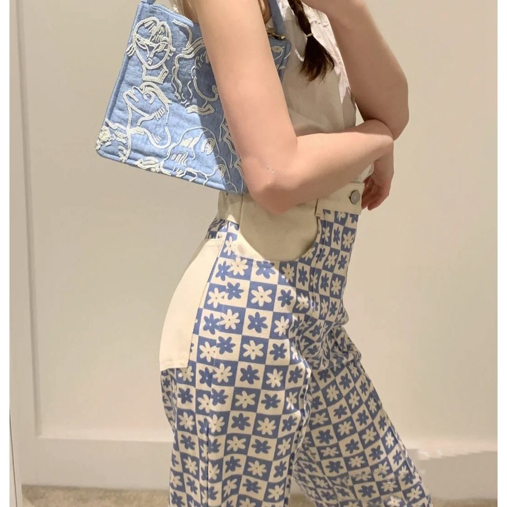 Quần in hoa ống rộng lưng cao thời trang mùa hè 2021 cho nữ | BigBuy360 - bigbuy360.vn