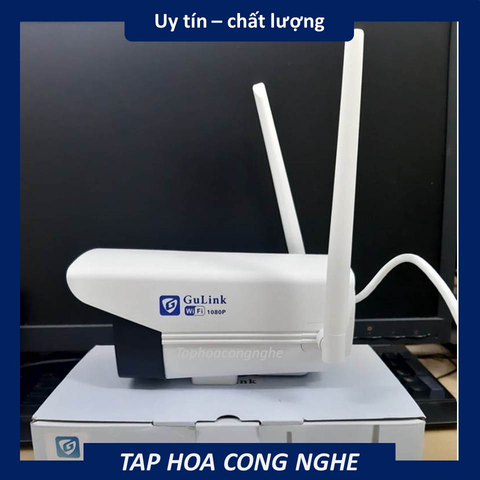 CAMERA IP WIFI GULINK NGOÀI TRỜI 6 LED LẮP CỐ ĐỊNH - CHÔNG NƯỚC HD1080 - 2.0Mps